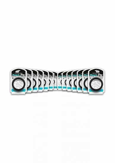 Perfect Fit Xact-Fit Cockring 2-Pack Maat 14 - Zwart - Afbeelding 3