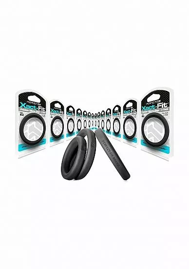Perfect Fit Xact-Fit Cockring 2-Pack Maat 22 - Zwart - Afbeelding 4
