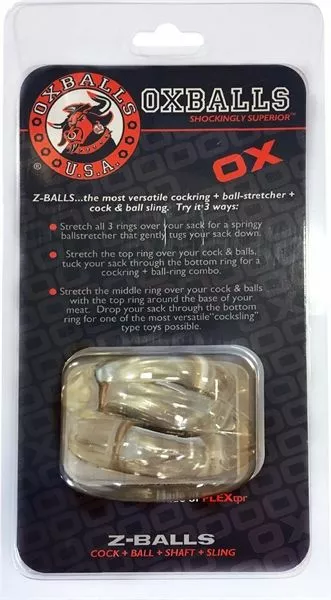 Oxballs Z-Balls Ballstretcher En Cockring - Smoke - Afbeelding 2