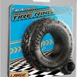 Ignite Zwarte Cockring Tire Ring - Large