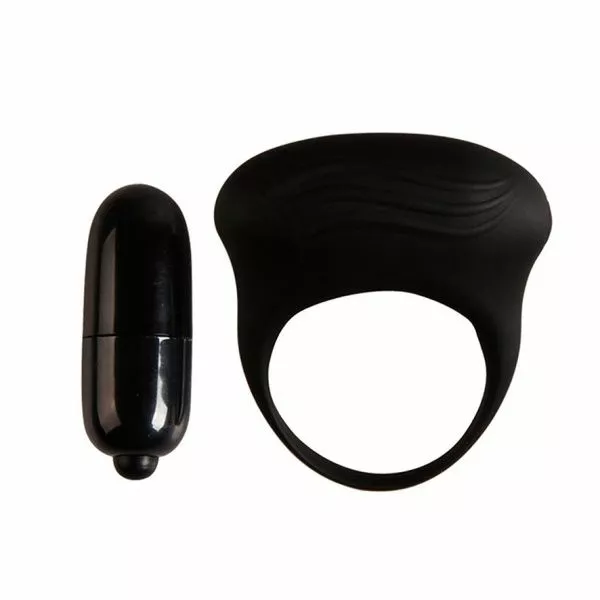 Crazy Bull Zwarte Vibrerende Cockring - Bertram - Afbeelding 2