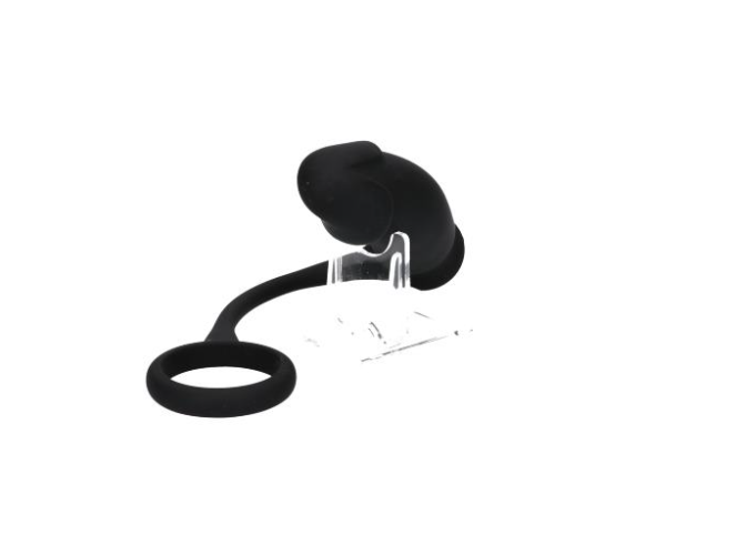 Black Velvets Zwarte Cockring Met Anaalplug - Afbeelding 4