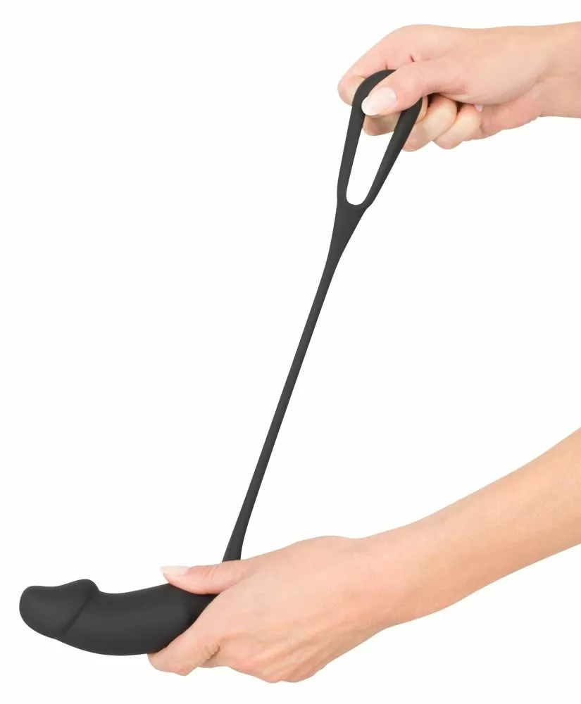 Black Velvets Zwarte Cockring Met Anaalplug - Afbeelding 9