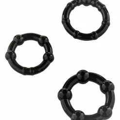 Scala Selection Zwarte Rekbare Cockringen - Set Van 3